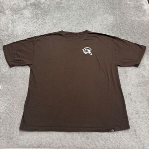 Tamba Surfer Graphic T-Shirt Mens 3XL Brown Cotton Short Sleeve Crew Neck Tee
